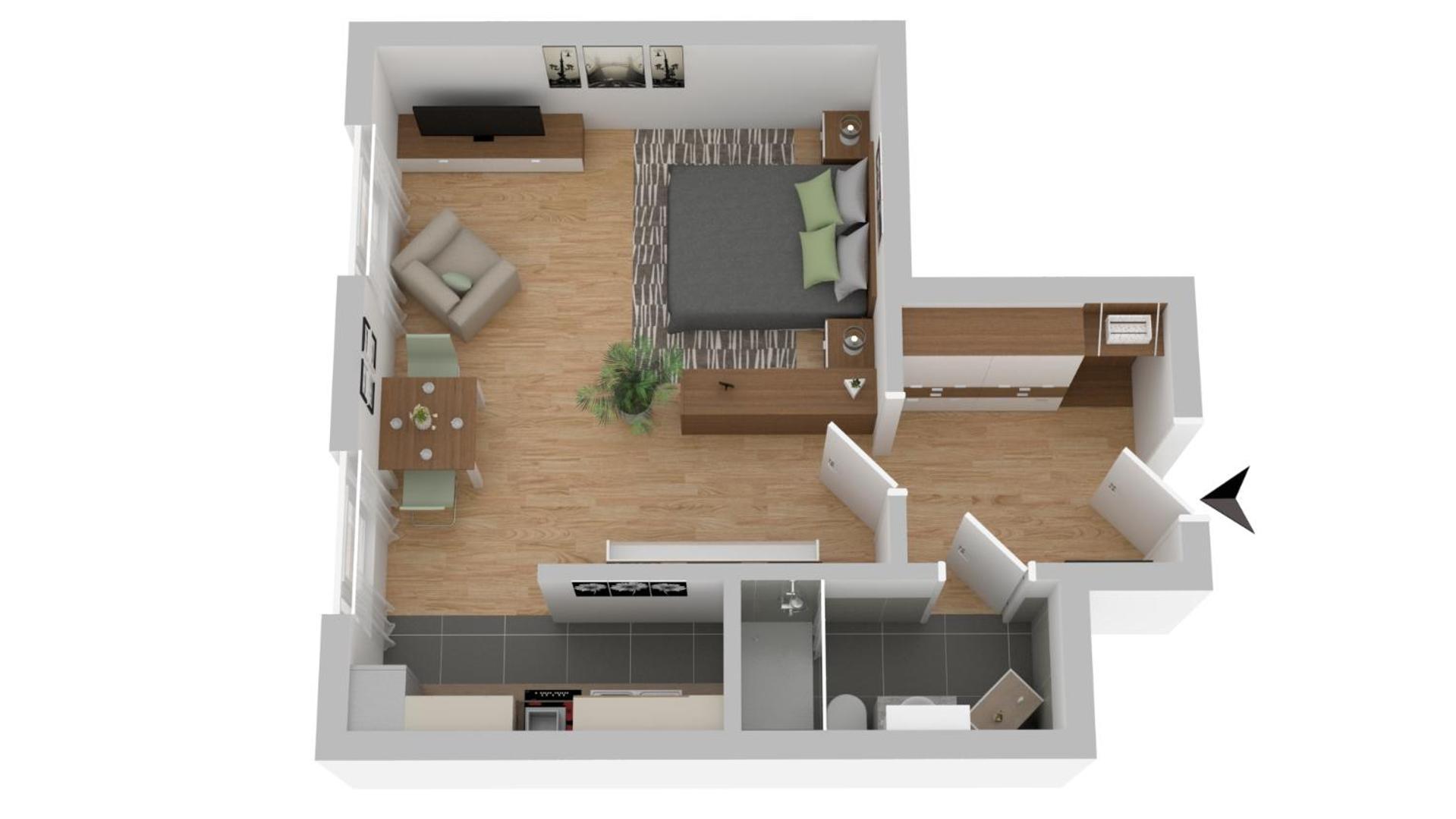 Business-Apartment Rathausstrasse - 34Qm Privatssphaere Баргтехайде Экстерьер фото
